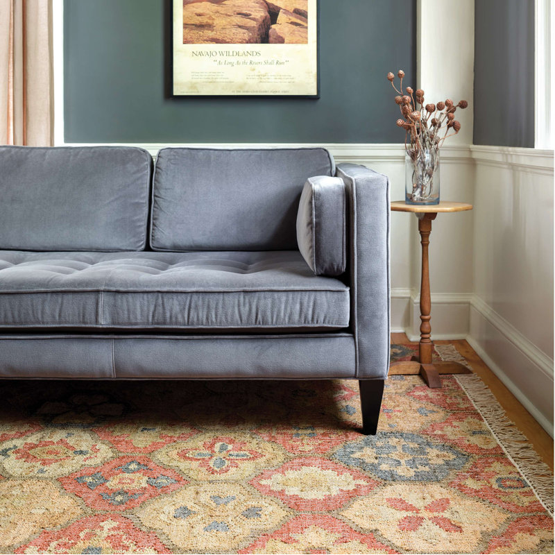 Dash and Albert Rugs Pali Flatweave Floral Area Rug in Blue/Yellow/Red